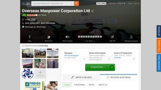 
                            12. Overseas Manpower Corporation Ltd, Guindy - Overseas Manpower ...