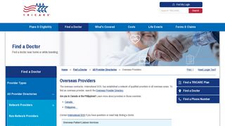 
                            4. Overseas Providers | TRICARE