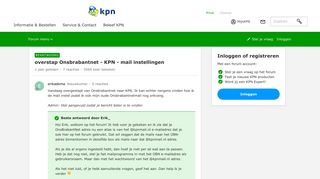 
                            1. overstap Onsbrabantnet - KPN - mail instellingen | KPN Community ...