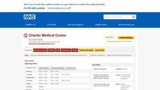 
                            5. Overview - Charter Medical Centre - NHS