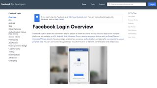 
                            4. Overview - Facebook Login - Facebook for Developers