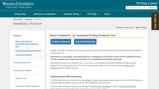 
                            12. Overview - Grammarly - Academic Guides at Walden ...