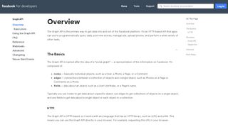 
                            13. Overview - Graph API - Facebook for Developers