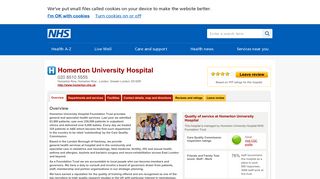 
                            7. Overview - Homerton University Hospital - NHS