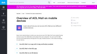 
                            6. Overview of AOL Mail on mobile devices - AOL Help
