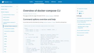 
                            4. Overview of docker-compose CLI | Docker Documentation