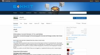 
                            7. Overview - vAuth - Bukkit Plugins - Projects - Bukkit