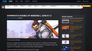 
                            9. Overwatch Double XP Weekend | June 8-12 - News - Overwatch