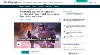 
                            2. Overwatch Halloween Terror 2017 event is under way | ...