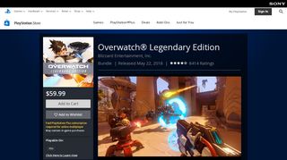 
                            12. Overwatch® Legendary Edition on PS4 | Official PlayStation™Store US
