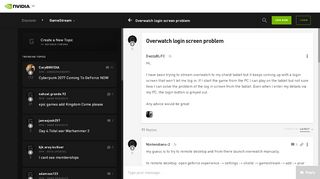 
                            7. Overwatch login screen problem - GeForce Forums
