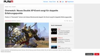 
                            9. Overwatch: Neues Double XP-Event sorgt für doppelte ... - Playm.de