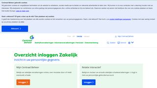 
                            5. Overzicht inloggen zakelijk - Centraal Beheer
