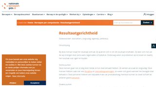 
                            11. Overzicht van beroepen met competentie Resultaatgerichtheid ...