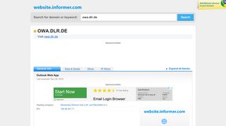 
                            3. owa.dlr.de at WI. Outlook Web App - Website Informer