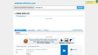 
                            13. owa.gov.cv at Website Informer. Outlook. Visit Owa Gov.