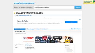 
                            3. owa.lifetimefitness.com at WI. Outlook Web App - Website Informer