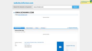 
                            4. owa.schawk.com at WI. IIS Windows Server - Website ...