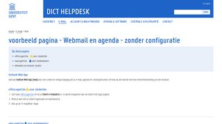 
                            4. owa.ugent.be voor medewerkers - DICT Helpdesk - Universiteit Gent