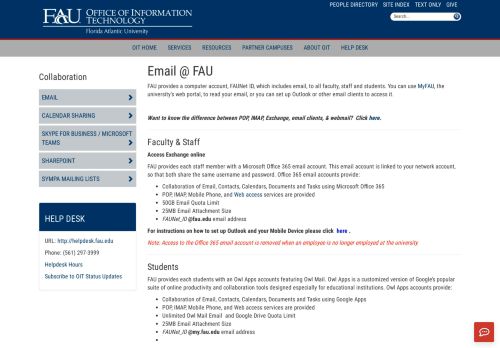 
                            3. Owl Mail - Email @ FAU : Florida Atlantic University