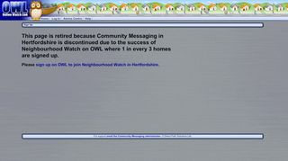 
                            7. OWL - Sign Up to Community Messaging in Hertfordshire