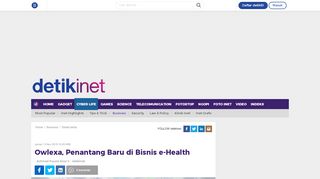 
                            10. Owlexa, Penantang Baru di Bisnis e-Health - Inet Detik