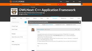 
                            10. OWLNext: C++ Application Framework / Discussion / Open Discussion ...