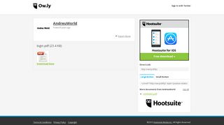 
                            8. Ow.ly - login.pdf uploaded by @AndreuWorld (Andreu World)