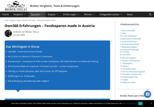 
                            10. Own Austria - Broker Vergleich – Online Broker Test & Vergleich