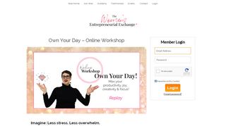 
                            2. Own Your Day - Online Workshop - We2Network.com :: The Women's ...