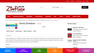 
                            7. Ownai Zimbabwe - ZimPlaza