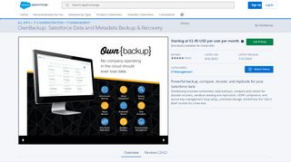 
                            2. OwnBackup for Salesforce - OwnBackup - AppExchange