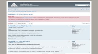 
                            1. Owncloud 8.2.2 - i can't login to server - ownCloud Forums