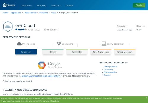 
                            12. ownCloud Cloud Hosting on Google - Bitnami