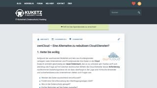 
                            12. ownCloud – Eine Alternative zu nebulösen Cloud-Diensten? ⋆ Kuketz ...
