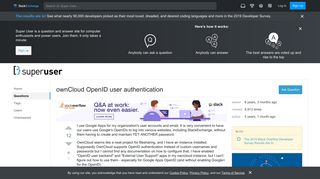 
                            5. ownCloud OpenID user authentication - Super User