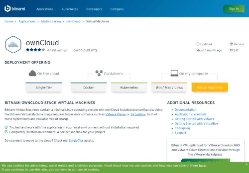 
                            11. ownCloud Virtual Machines - Bitnami