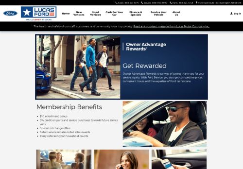 
                            11. Owner Advantage Rewards - Lucas Motor Company Inc