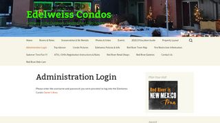 
                            12. Owner Login | Edelweiss Condos