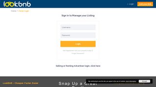 
                            7. Owner Login | LookBnB