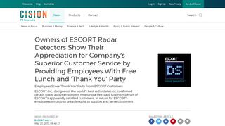 
                            11. Owners of ESCORT Radar Detectors Show Their Appreciation for ...