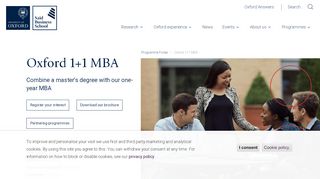 
                            3. Oxford 1+1 MBA | Saïd Business School