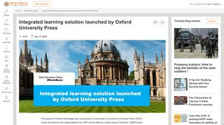 
                            10. Oxford Advantage launches integrated learning solution | Education ...