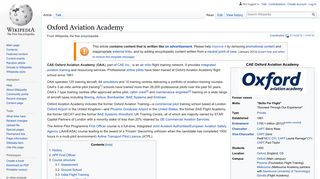 
                            10. Oxford Aviation Academy - Wikipedia