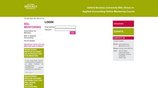 
                            10. Oxford Brookes Business School - Login - Oxford Brookes University