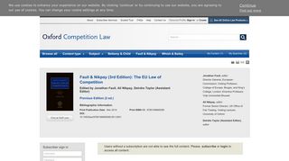 
                            11. Oxford Competition Law: Faull & NikpayThe EU Law of Competition