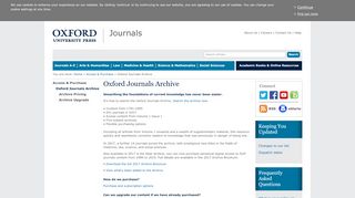 
                            7. Oxford Journals Archive - Oxford Academic Journal