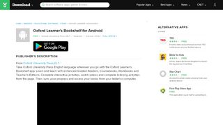 
                            10. Oxford Learner's Bookshelf for Android - Free download and software ...