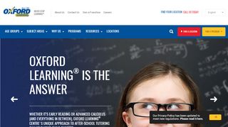 
                            4. Oxford Learning: Tutoring Services
