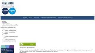 
                            7. Oxford Online Placement Test - Oxford University Press España